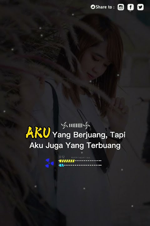 Story WA Dj//Hanya segengam setia(lepaskanlah genggaman tanganku pergilah dia menantimu