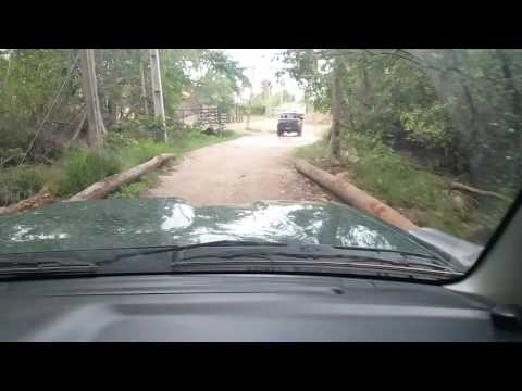 Ponte de madeira com Jimny