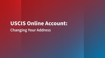 Changing Your Address in Your USCIS Online Account