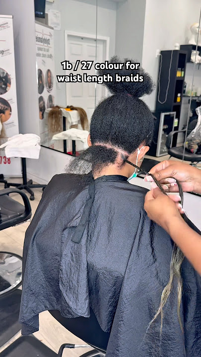 How to waist length medium braids