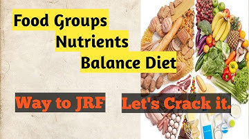Home Science- Food Groups and Nutrients NET JRF SFR JUNE 2020, Study Material