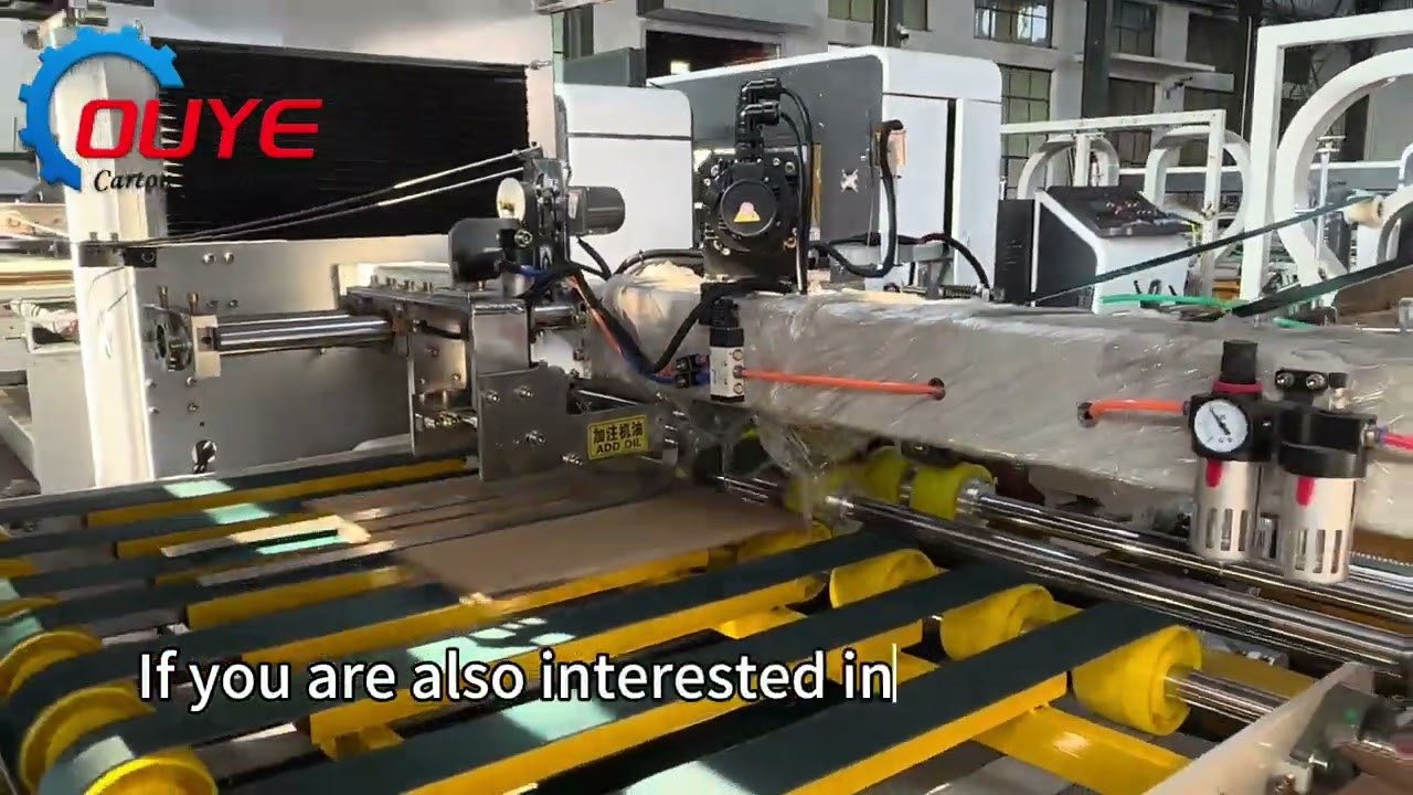 Fully automatic carton stapling and gluing machine!