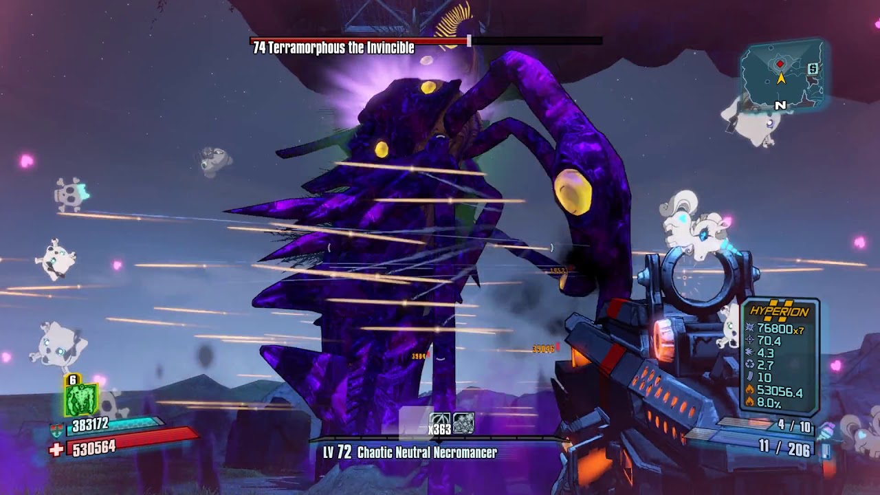 Borderlands 2 Gaige L72 vs Terramorphous (