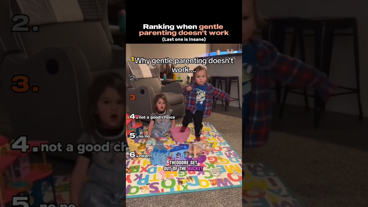 Ranking when gentle parenting doesn't work #shortsviral