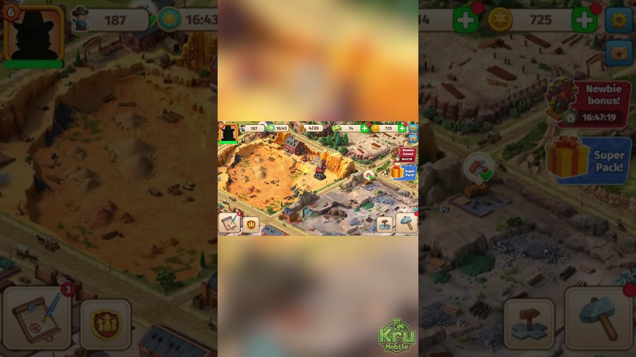 Wild West City: Building Sim - Gameplay (Android, IOS)