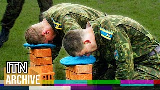 Soviet Paratroopers Break Bricks With Their Heads in Rare Cold War Training Footage (1990)