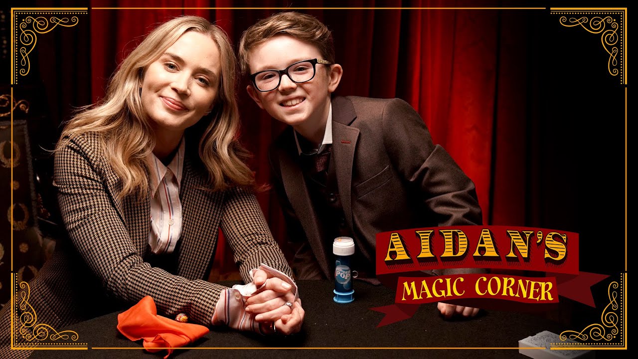 Aidan's Magic Corner: Emily Blunt's Mind Blown by Kid Magician Aidan McCann