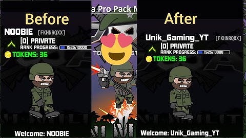 Mini militia classic how to change name tutorial 😎😮