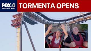 Ride along on new Tormenta: Rampaging Run roller coaster at Six Flags Over Texas