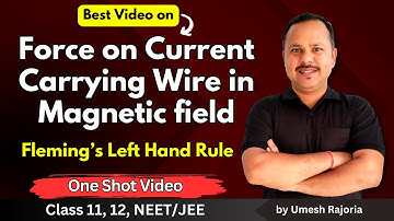 Force on a Current Carrying Wire in Magnetic field | Moving Charges & Magnetic Field | 12th