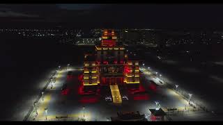 Величественный Храм Будды. Самый большой в России Буддийский Монастырь. Город Кызыл.