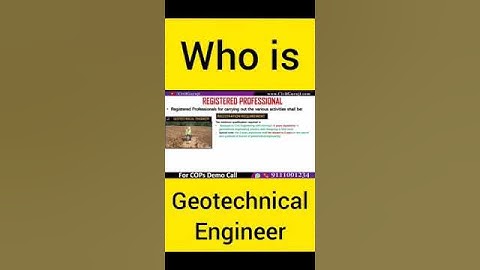 What is work of geotechnical Engineer In Civil Engineering || #EngineeringGuru
