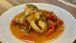 תבשיל דג דניס ברוטב חלב קוקוס ברזילאי חריף Denise Fish in Spicy Brazilian Coconut Sauce