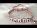 DIY Shamballa Bracelets How To Make Name Bracelets English Version Friendship Bracelet 