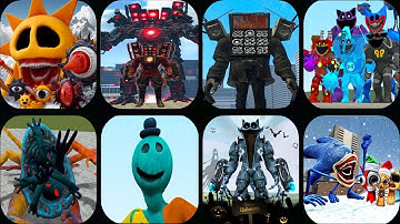 Nextbots In Playground Mod New Update 6.7.0 Poppy Playtime Chapter 4,Skibydi Toilet In Garry