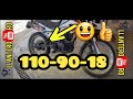 LLANTA PARA MOTO 110-90-18 Vs. 120-80-18 ASÍ QUEDO 