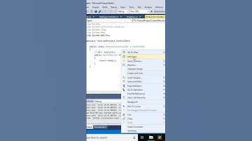 271 ASP .NET MVC - Create Analytics Controller and View for Google Charts