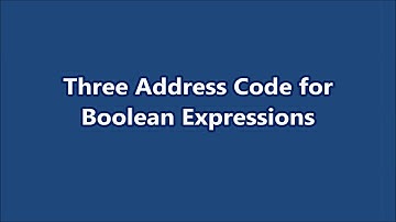 Three Address Code for Boolean Expressions│Compiler Design│Part# 45│Learn CSE Malayalam