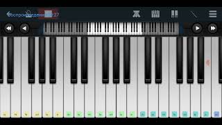 🆗📌Девочка сегодня в баре📌гр.,,Примус"и Юрий Лоза 📌🆗 Perfect Piano tutorial на пианино одним пальцем