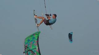 Amazing kitesurfing.