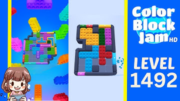 Color Block Jam Level 1492 Solution Walkthrough