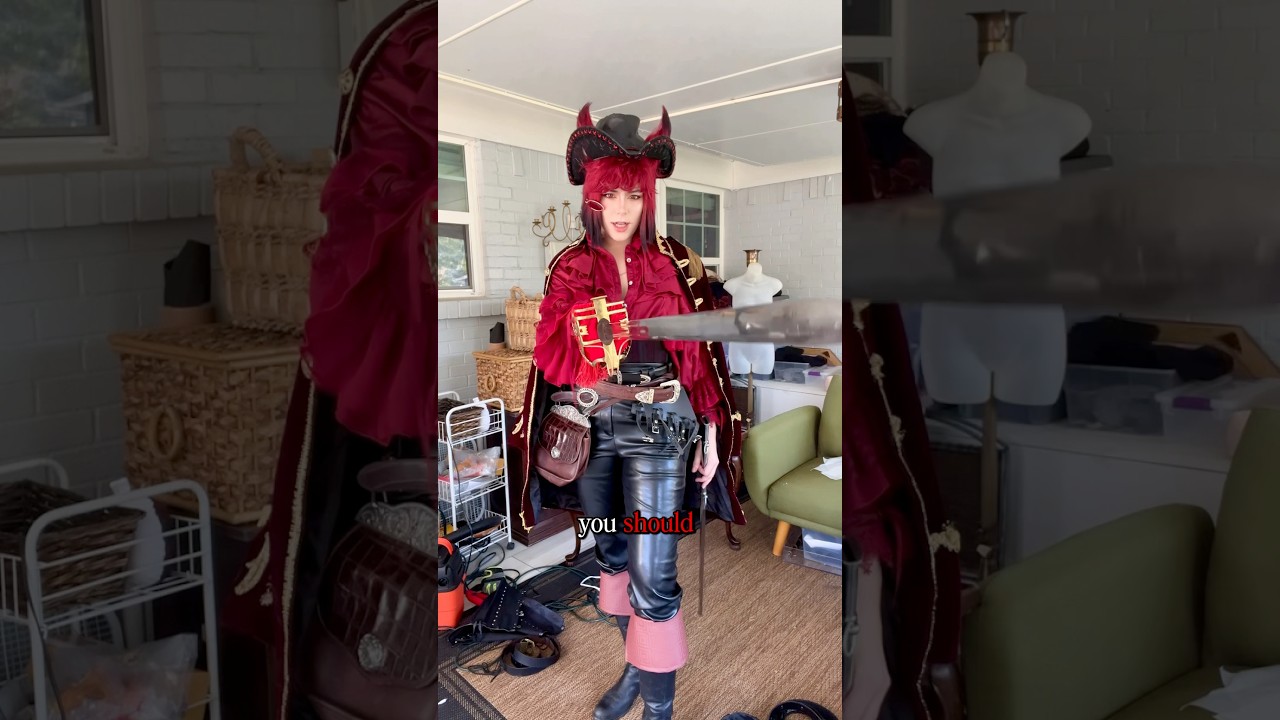 What’s in my bag??? #alastor #whatsinmybag #renfaire #piratecosplay