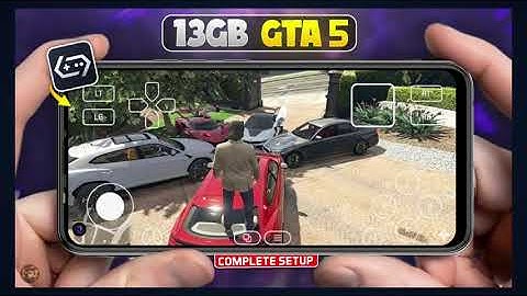 GTA 5 EXTREMELY LITE on Android 😱  | Gamehub Emulator Full Setup + GTA5 Gameplay