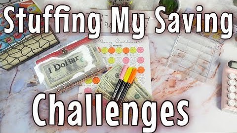 Stuffing My Saving Challenges| Let’s Finish a Challenge |#budgeting #savingschallenge #foryou