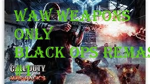 Call of duty black ops der riese waw weapons only