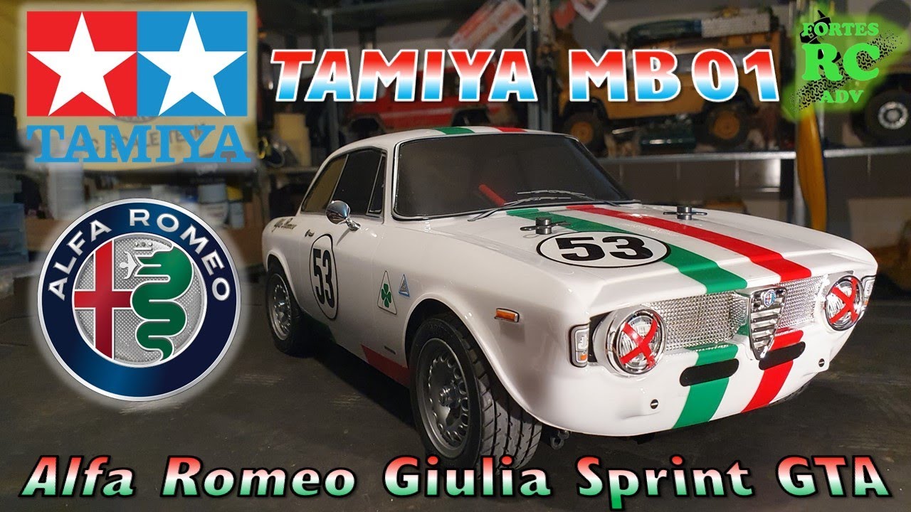 ホビーラジコン TAMIYA MB01 Alfa Romeo Giulia Sprint GTA Tamiya MB-01 - Alfa Romeo Giulia Sprint GTA - YouTube