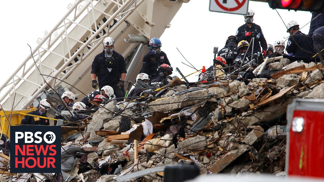 News Wrap: Death toll rises to 16 in Surfside condo collapse - YouTube