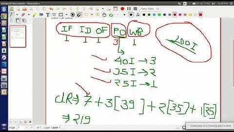 GATE 2018 CS Q61 . The instruction pipeline of a RISC processor has the following