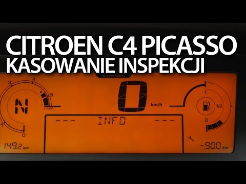 Citroen C4 Picasso Kasowanie Inspekcji Serwisowej