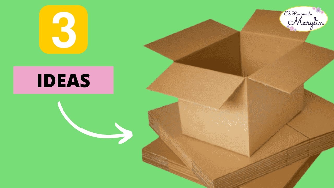 3 MANUALIDADES FÁCILES con CAJAS de CARTÓN IDEAS de RECICLAJE  ♻ Hola!! en  este video tutorial les quiero compartir 3 ideas fáciles, útiles y  económicas para hacer con cajas de cartón