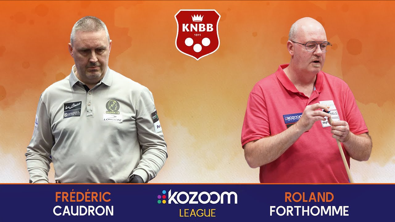 2024/2025 KNBB Kozoom League - Frédéric CAUDRON vs Roland FORTHOMME