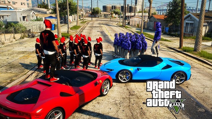 Bloods vs Crips War - gta 5 - YouTube