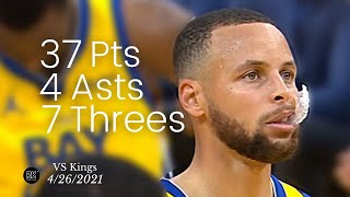 Stephen Curry 37 Pts, 4 Asts, 7 Threes vs Kings | FULL Highlights