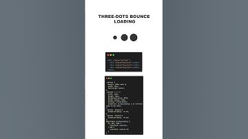 Three-dots Bounce Loading | CSS