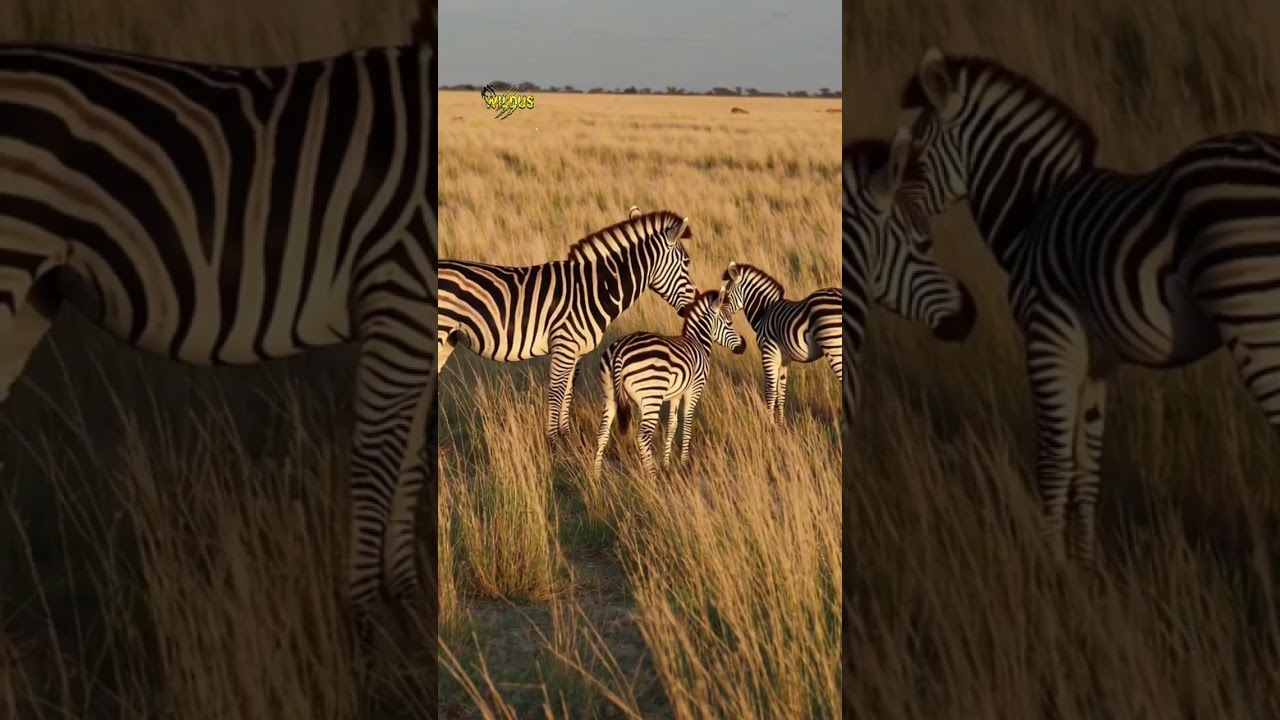 Striped Guardian: Zebra Mom's Fierce Love for Her Foal! 🦓❤️