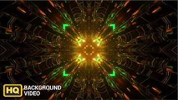 Golden GREEN Abstract VJ Motion Background | Neon Light VJ Loops | Free Video Background #vj #loop