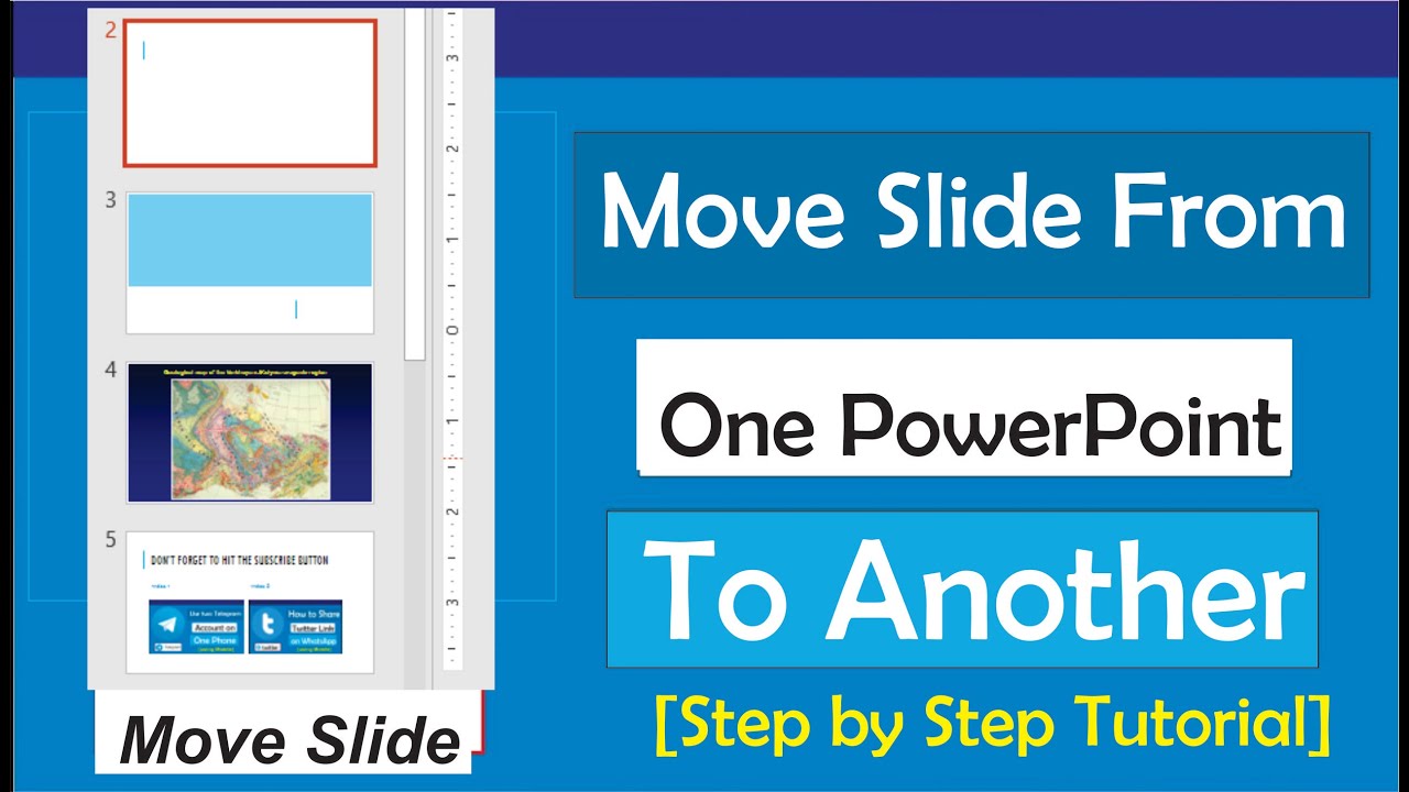 powerpoint move slides between presentations