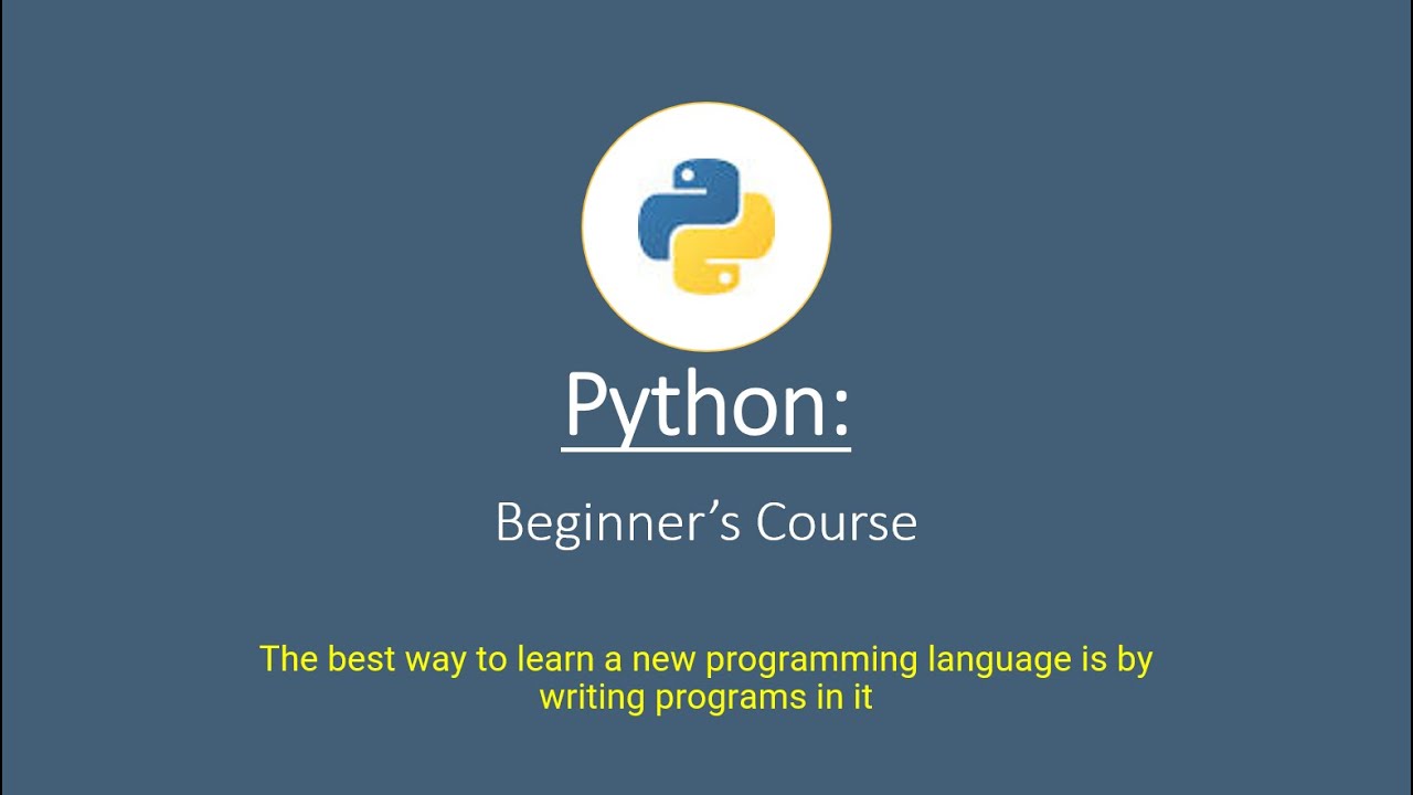 Python for Beginners: 01. Introduction and Installation - YouTube