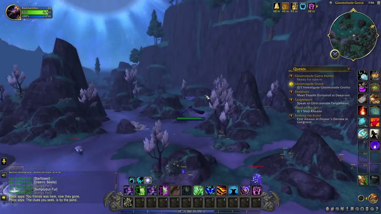 Night Elf Druid, WoD, Shadowmoon Valley, The Podlings killed my husband!