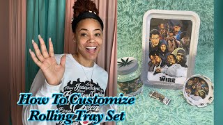 How To Add Picture To Rolling Tray Set