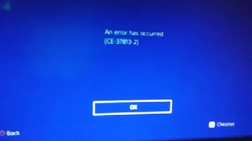 How To Fix PS4 Error code CE-37813-2