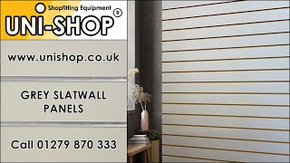 Grey Slatwall Panels