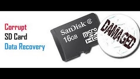 HOW TO RECOVER LOST DATA FROM SD CARD / USB DISK / HARD DISK