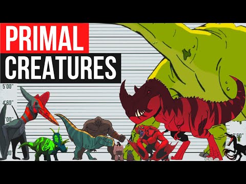 Genndy Tartakovsky's Primal | ALL Creatures and Characters | Size Comparison