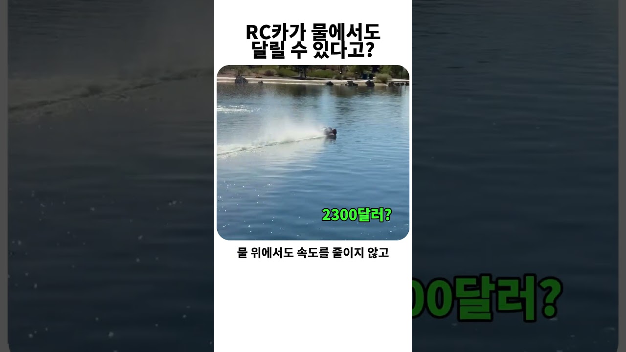 RC카가 물에서도 달릴 수 있다고? #어른이 #rccar
