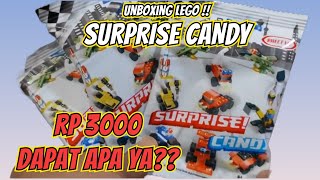 UNBOXING & MENYUSUN MINI LEGO !! SURPRISE CANDY LEGO VIRAL